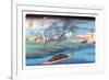 Seba Station-Ando Hiroshige-Framed Art Print