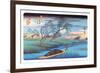 Seba Station-Ando Hiroshige-Framed Art Print