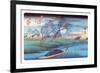 Seba Station-Ando Hiroshige-Framed Art Print