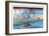 Seba Station-Ando Hiroshige-Framed Art Print