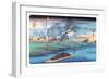 Seba Station-Ando Hiroshige-Framed Art Print