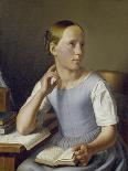 Young Girl Reading, 1842-Sebastian Gutzwiller-Giclee Print