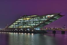 Germany, Hanseatic Town Hamburg, Dockland, Office Building, in the Evening-Sebastian Scheuerecker-Photographic Print