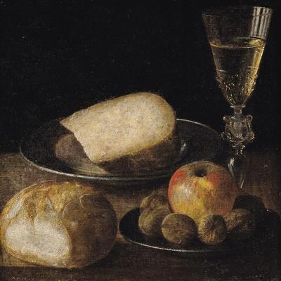 Still Life of Fruits, Cheese and Bread