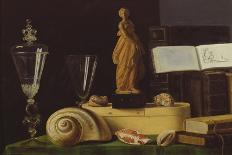 Still Life of Fruits, Cheese and Bread-Sebastian Stoskopff-Giclee Print