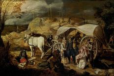 Soldiers Ambush a Cart and Passengers, Between 1600-1647-Sebastian Vrancx-Framed Giclee Print