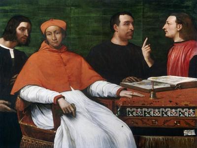 Cardinal Bandinello Sauli, His Secretary, and Two Geographers, 1516