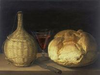 Still Life with Demijohn, Goblet and Bread, 1630-35-Sebastiano del Piombo-Framed Giclee Print