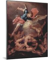 Sebastiano Ricci (Overthrow of the rebellious angels) Art Poster Print-null-Mounted Poster