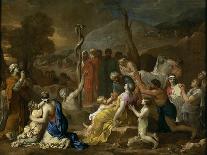 Moses and the Brazen Serpent, 1653-1654-Sébastien Bourdon-Mounted Giclee Print