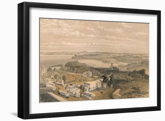 Sebastopol from Old Chersonese and Ancient Church of St Vladimir, 1856-William Simpson-Framed Giclee Print