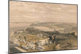Sebastopol from Old Chersonese and Ancient Church of St Vladimir, 1856-William Simpson-Mounted Giclee Print
