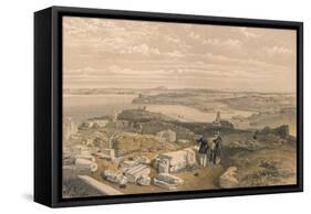 Sebastopol from Old Chersonese and Ancient Church of St Vladimir, 1856-William Simpson-Framed Stretched Canvas