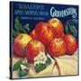 Sebastopol Gravensteins Apple Label - Sonoma, CA-Lantern Press-Stretched Canvas