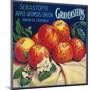 Sebastopol Gravensteins Apple Label - Sonoma, CA-Lantern Press-Mounted Art Print