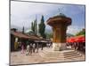 Sebilj, a Moorish-Style Fountain, Old Town, Sarajevo, Bosnia Herzegovina-Gavin Hellier-Mounted Photographic Print