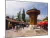 Sebilj, a Moorish-Style Fountain, Old Town, Sarajevo, Bosnia Herzegovina-Gavin Hellier-Mounted Photographic Print