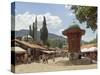 Sebilj Fountain, Bascarsija Market, Sarajevo, Bosnia, Bosnia-Herzegovina-Graham Lawrence-Stretched Canvas