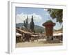 Sebilj Fountain, Bascarsija Market, Sarajevo, Bosnia, Bosnia-Herzegovina-Graham Lawrence-Framed Photographic Print