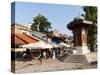 Sebilj Fountain in Pigeon Square, Sarajevo, Bosnia and Herzegovina, Europe-Emanuele Ciccomartino-Stretched Canvas