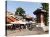 Sebilj Fountain in Pigeon Square, Sarajevo, Bosnia and Herzegovina, Europe-Emanuele Ciccomartino-Stretched Canvas