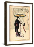 Secchu Aiaigasa-Suzuki Harunobu-Framed Giclee Print