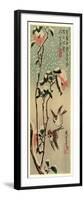 Secchu Tsubaki Ni Suzume-Utagawa Hiroshige-Framed Premium Giclee Print