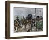 Secession War (1861-1865): the Retreat of General Robert Edward Lee's Confederate Arm (1807-1870) A-null-Framed Giclee Print