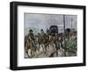 Secession War (1861-1865): the Retreat of General Robert Edward Lee's Confederate Arm (1807-1870) A-null-Framed Giclee Print