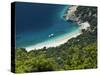 Secluded Beach Below Village, Lubenice, Cres Island, Kvarner Gulf, Croatia, Adriatic, Europe-Stuart Black-Stretched Canvas