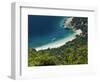 Secluded Beach Below Village, Lubenice, Cres Island, Kvarner Gulf, Croatia, Adriatic, Europe-Stuart Black-Framed Photographic Print