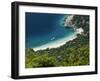 Secluded Beach Below Village, Lubenice, Cres Island, Kvarner Gulf, Croatia, Adriatic, Europe-Stuart Black-Framed Photographic Print