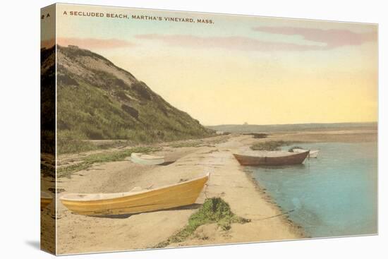 Secluded Beach, Martha's Vineyard, Massachusetts-null-Stretched Canvas