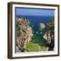 Secluded Cove, Aiguaxelida, Near Palafrugell, Costa Brava, Catalonia, Spain, Mediterranean, Europe-Stuart Black-Framed Photographic Print