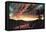 Secluded Landscape in the Sunset-Frederic Edwin Church-Framed Stretched Canvas