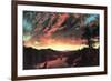 Secluded Landscape in the Sunset-Frederic Edwin Church-Framed Premium Giclee Print