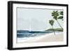 Secluded Palm Beach-Jacob Q-Framed Art Print