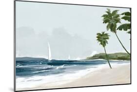 Secluded Palm Beach-Jacob Q-Mounted Art Print