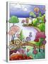 Secluded Peninsula-Sandra Willard-Stretched Canvas