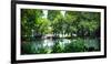 Secluded Stone Bridge Surrounded by Lush Landscape at West Lake, Hangzhou, Zhejiang, China-Andreas Brandl-Framed Photographic Print