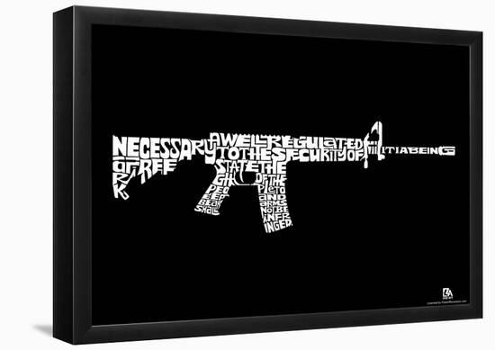 Second Amendment Text Poster-null-Framed Poster