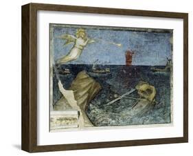 Second Angel with the Trumpet and the Agitation of the Sea from Apocalypse-Giusto De' Menabuoi-Framed Giclee Print