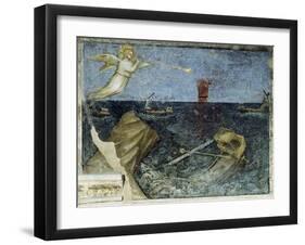 Second Angel with the Trumpet and the Agitation of the Sea from Apocalypse-Giusto De' Menabuoi-Framed Giclee Print