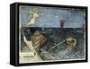 Second Angel with the Trumpet and the Agitation of the Sea from Apocalypse-Giusto De' Menabuoi-Framed Stretched Canvas