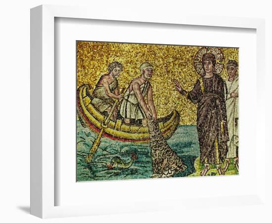 Second Apparition of Jesus Christ to Fishing Apostles on the Lake Galilee, Mosaic-null-Framed Giclee Print