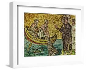 Second Apparition of Jesus Christ to Fishing Apostles on the Lake Galilee, Mosaic-null-Framed Giclee Print