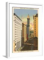 Second Avenue, Seattle, Washington-null-Framed Art Print