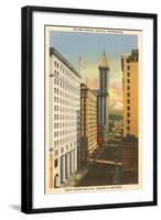 Second Avenue, Seattle, Washington-null-Framed Art Print