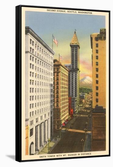 Second Avenue, Seattle, Washington-null-Framed Stretched Canvas