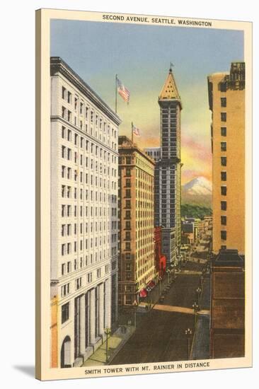 Second Avenue, Seattle, Washington-null-Stretched Canvas